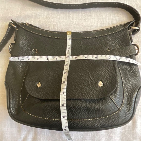•❤️SOLD❤️Lancel Paris Black Pebbled Leather Zip Crossbody Shoulder Bag, NWOT - Picture 7 of 14